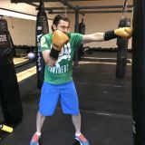 jab punch on heavy bag