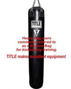 heavy bag 6 feet long made by title