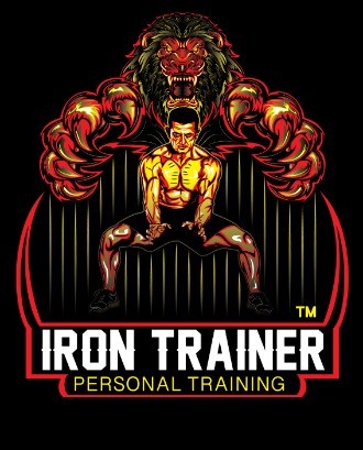 logo with text background stating personal training