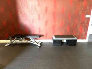 step aerobic equipment and adjustable bench